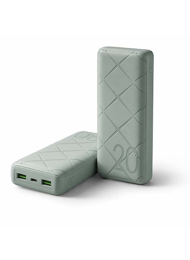 Infinix Power Bank 20000mAh - Portable Charger 15W Fast Charging with Type-C Input and USB Output - High Capacity Powerbank Compatible with iPhone 17/16/15 Series, Samsung, Android Phones - Green
