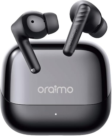 ORAIMO SpaceBuds Neo+ TWS ANC Earbuds &ndash; Active Noise Cancelling True Wireless Bluetooth Earbuds with Deep Bass &amp; Charging Case &ndash; Speed Black