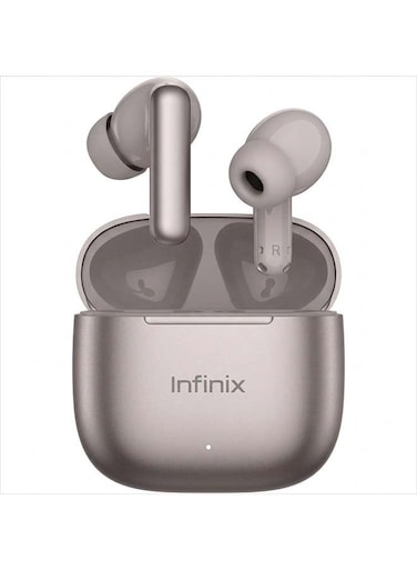 Inifnix Wireless Earbuds - TWS Bluetooth ANC Earbuds with 6 Mic ENC, 40 Hours Playtime, Powerful Bass, Clear Calls, Charging Case - True Wireless Noise Cancelling for iPhone, Samsung, Android - Grey