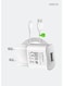 Infinix 18W Fast Charger - USB Wall Charger Adapter with Type-C Cable, Fast Charging Power Adapter for Android Phones, Samsung, iPhone, Tablets and USB Devices - White