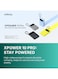 بنك طاقة Infinix XPower 10 Pro بسعة 10000 مللي أمبير، يدعم الشحن السريع بقوة 22.5 واط، مزود بكابل من النوع C مدمج - أسود