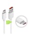 Infinix USB-A to Type-C Cable 1m - Fast Charging Data Cable USB Type-C Charger Cable for Android Phones, Samsung Galaxy, Tablets and USB-C Devices - White