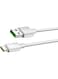 Infinix USB-A to Type-C Cable 1m - Fast Charging Data Cable USB Type-C Charger Cable for Android Phones, Samsung Galaxy, Tablets and USB-C Devices - White