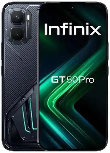 Infinix GT 50 Pro Dual SIM Gaming Smartphone Cooling Edition 5G (12GB + 12GB RAM) 512GB Black Abyss  - Middle East Version