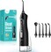 COSLUS Professional C20 Water Flosser For Teeth Braces Gums Care, Cordless Oral Irrigator, Deep Cleaning, Rechargeable, Waterproof, BPA-Free, Portable, Home and Travel, Black