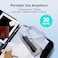 COSLUS Water Flosser for Braces Gums Care, Professional Oral Irrigador, Deep Cleaning, Rechargeable, Waterproof, BPA-Free, Portable for Travel, Black (Dark Water Tank)