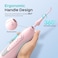 COSLUS Water Flosser for Braces Gums Care, Professional Oral Irrigador, Deep Cleaning, Rechargeable, Waterproof, BPA-Free, Portable for Travel, Light Pink (Pink Water Tank)