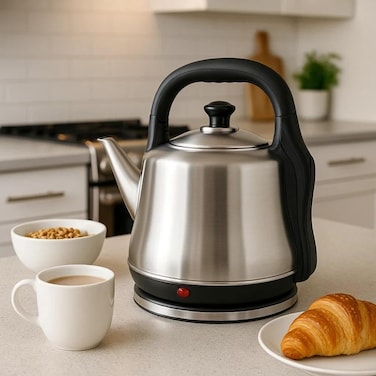 4L Electric Kettle, 1800W Fast Boil Water Boiler, Large Capacity Hot Water Kettle with Auto Shut-Off, Boil Dry Protection, Stainless Steel Interior, Ergonomic Handle for Home &amp; Office
