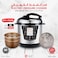Digital Electric Pressure Cooker, Multi-Function 8 Litre Capacity, Non-Stick Pot, 1300W High Power, With Mandi Grill Rack   DLC-25608