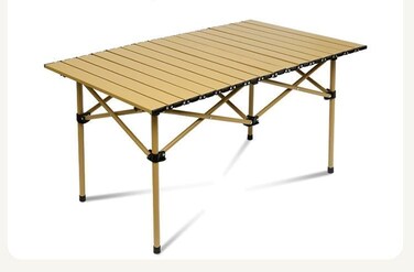 Portable Camping Table, Folding Table Ultralight Camp Table with Carry Bag Collapsible Table Top for Picnic, BBQ, Cooking, Camping, Beach (L(120 * 56 * 50CM))