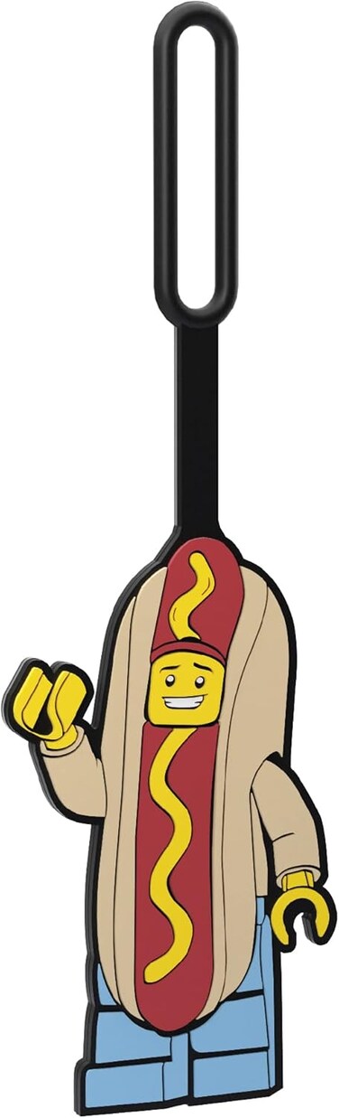 IQ Lego Iconic Silicon-Gepäckanhänger Für Reisen، Koffer، Rucksack - Iconisch، Ungiftig and Geruchlos، Mit Beschreibbarer Oberfläche Auf Derückseite Zur Identifizierung Des Ausweises.