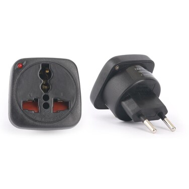 Terminator Travel Adaptor 2RP To Universal (Black)