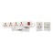 Terminator 4 Way Universal Extension Socket 1 Switch + Indicator 1.00mm2 Multiadapter TMA 32B 2M Cable