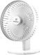 Westinghouse Rechargeable Desk Fan With LED Night Light, 4-Speed USB Table Fan, Quiet Portable Fan With Stable Round Base for Bedroom, Office, Home - 225mm x 182mm