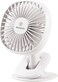 Westinghouse Portable Clip-On Desk Fan - 3 Speed Rechargeable Battery Operated Fan With Adjustable Tilt, Compact Quiet Cooling for Home, Office, and Travel - 190mm x 140mm