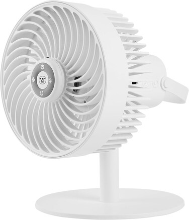 Westinghouse Rechargeable Desk Fan With 4 Speeds, 60&deg; Oscillation, LED Night Light &amp; USB Charging - Portable &amp; Quiet Table Fan for Home &amp; Office - 198mm x 156mm