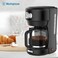 Westinghouse USA Retro Series 1.25L Coffee Maker - Black, Stylish Design With Brew Control, Pause-and-Pour Function, Permanent Filter (UAE Version)