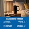 Westinghouse USA 40oz Double Wall Stainless Steel Tumbler &ndash; Black   6 Hours Hot &amp; 9 Hours Cold   BPA-Free, Leak-Resistant Lid, Car Cup Holder Compatible   Reusable Travel Mug