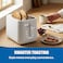 ELLE Panache Series 2 Slice Digital Toaster, Touch-Activated Display, 6 Browning Levels, Bagel, Frozen, Grain & Gluten-Free Functions, 980W