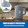 ELLE Panache Series Digital Electric Kettle, 1.7L, Smart Touch Display, Double Wall with Stainless Steel Interior, 2200W