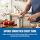 Westinghouse USA Stainless Steel Can Opener   Heavy-Duty Manual Kitchen Opener with Sharp Cutting Wheel   Smooth Edge, Non-Slip Handle &amp; Built-in Bottle Opener