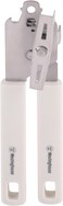 Westinghouse USA Stainless Steel Can Opener   Heavy-Duty Manual Kitchen Opener with Sharp Cutting Wheel   Smooth Edge, Non-Slip Handle &amp; Built-in Bottle Opener