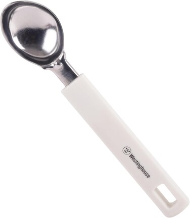 Westinghouse USA Premium Stainless Steel Ice Cream Scoop   Ergonomic Handle   Rust-Resistant   Perfect for Ice Cream, Sorbet &amp; Frozen Desserts   Dishwasher Safe