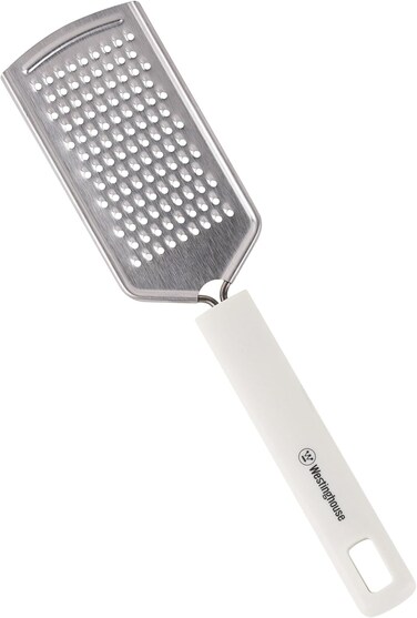 Westinghouse Stainless Steel Grater   Razor Sharp Multipurpose Kitchen Grater for Cheese, Vegetables, Citrus &amp; Chocolate   Ergonomic Non-Slip Handle   Durable, Easy-to-Clean Kitchen Tool