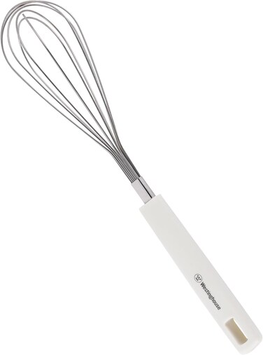 Westinghouse USA Stainless Steel Whisk   Balloon Whisk for Whipping, Beating, Mixing &amp; Stirring   Ergonomic Non-Slip Handle   Durable &amp; Dishwasher Safe