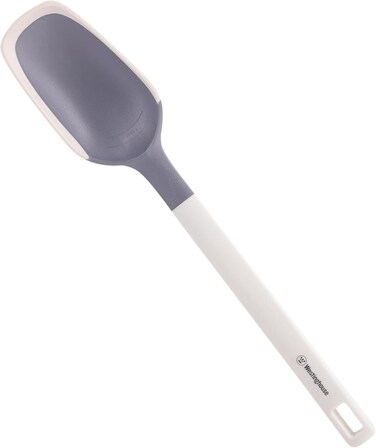Westinghouse USA Silicone/PBT Cooking Spoon   Heat-Resistant Stirring Spoon for Soups, Sauces &amp; Cooking   Non-Slip Handle   Safe for Non-Stick Cookware   Dishwasher Safe