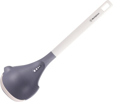 Westinghouse USA Silicone/PBT Soup Ladle   Heat-Resistant Kitchen Ladle for Hot Soups, Stews &amp; Sauces   Non-Slip Handle   Safe for Non-Stick Cookware   Easy-to-Clean Durable Kitchen Tool
