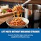 Westinghouse USA Silicone/PBT Spaghetti Server   Heat-Resistant Pasta Server   Non-Slip Handle   Safe for Non-Stick Cookware   Flexible &amp; Dishwasher Safe