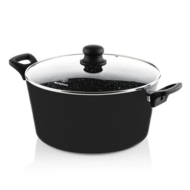 Westinghouse USA Casserole with Lid 24cm - Cast‑Aluminum Non‑Stick Cookware &ndash; Lightweight for Effortless Cooking, Scratch‑Resistant QuanTanium Coating for Healthy Cooking, Oven Safe