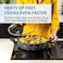 Westinghouse USA Low Casserole with Lid 24CM - Pressed Aluminium, Black Marble, Lightweight Cookware for Healthy Cooking, Non-Stick Coating Cookware, Durable &amp; Easy to Clean