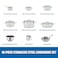 ELLE 16 Piece Stainless Steel Cookware Set 5 Ply with Casseroles and Fry Pan Durable Induction Compatible Pots and Pans with Lids for Everyday Cooking