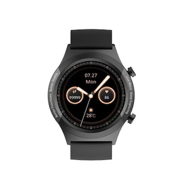 Oraimo Smart Watch 1.32 Inch HD Full Color Touch Screen Build In Fitness Tracker With Heart Rate &amp; Blood Oxygen Monitor Waterproof Apple iPhone Android - Dark Chrome