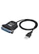 USB to Parallel Port Printer 1.2M Cable