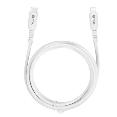ZOOOK Usb-C To Lightning Cable 65W (Iphone Fast Charging Cable For Iphone 13, 13 Pro, 13 Pro Max, 13 Mini And Earlier Models) Boost Charge Mfi-Certified Iphone Usb-C Cable (White, 1.2m)