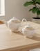 Fissman Teapot and Sugar Bowl Set, Porcelain Tea Set Versailles Series   1350mL Teapot with 500mL Sugar Bowl