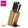 Fissman 6 Pc Knife Set Akamatsu With Wooden Block (3Cr14 Steel)