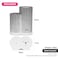 Fissman Kitchen Knife And Utensil Organizer 11x11x22+11x8x17cm Marble Grey (Plastic)