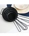 Fissman 5-Piece Fine Mesh Black Strainer with Hanging Loop Set, 10cm, 12cm, 14cm, 16cm, and 18m