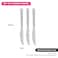 Fissman 3-Piece Dinner Knife 22.5cm, Stainless Steel Cutlery Set Flor Series