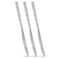 Fissman 3-Piece Dinner Knife 22.5cm, Stainless Steel Cutlery Set Flor Series