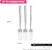 Fissman 3-Piece Dinner Fork 20cm, Stainless Steel Cutlery Set Flor Series
