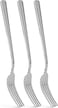 Fissman 3-Piece Dinner Fork 20cm, Stainless Steel Cutlery Set Flor Series