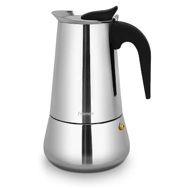 Fissman Stovetop Espresso Maker 450ml For 9 Cups Stainless Steel