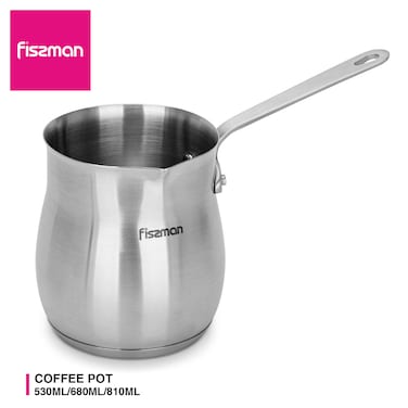 Fissman Coffee Pot 810 ml With Induction Bottom (Stainless Steel)