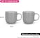 Fissman 2-Piece Mugs Firmina Gray 350ml New Bone China