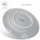 Fissman 2-Piece Plates Firmina Gray 21cm New Bone China